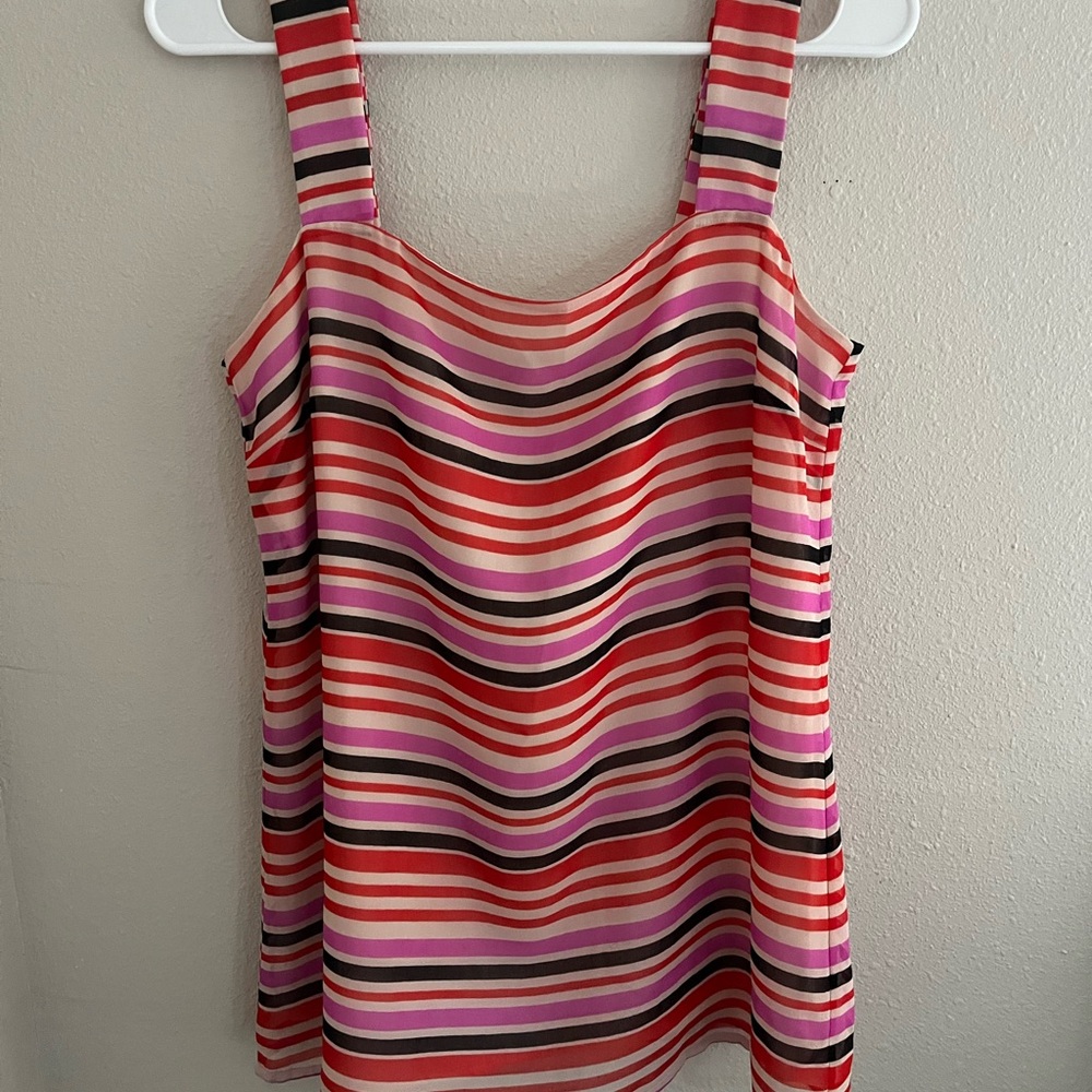 CAbi Multicolor Striped Sleeveless Top